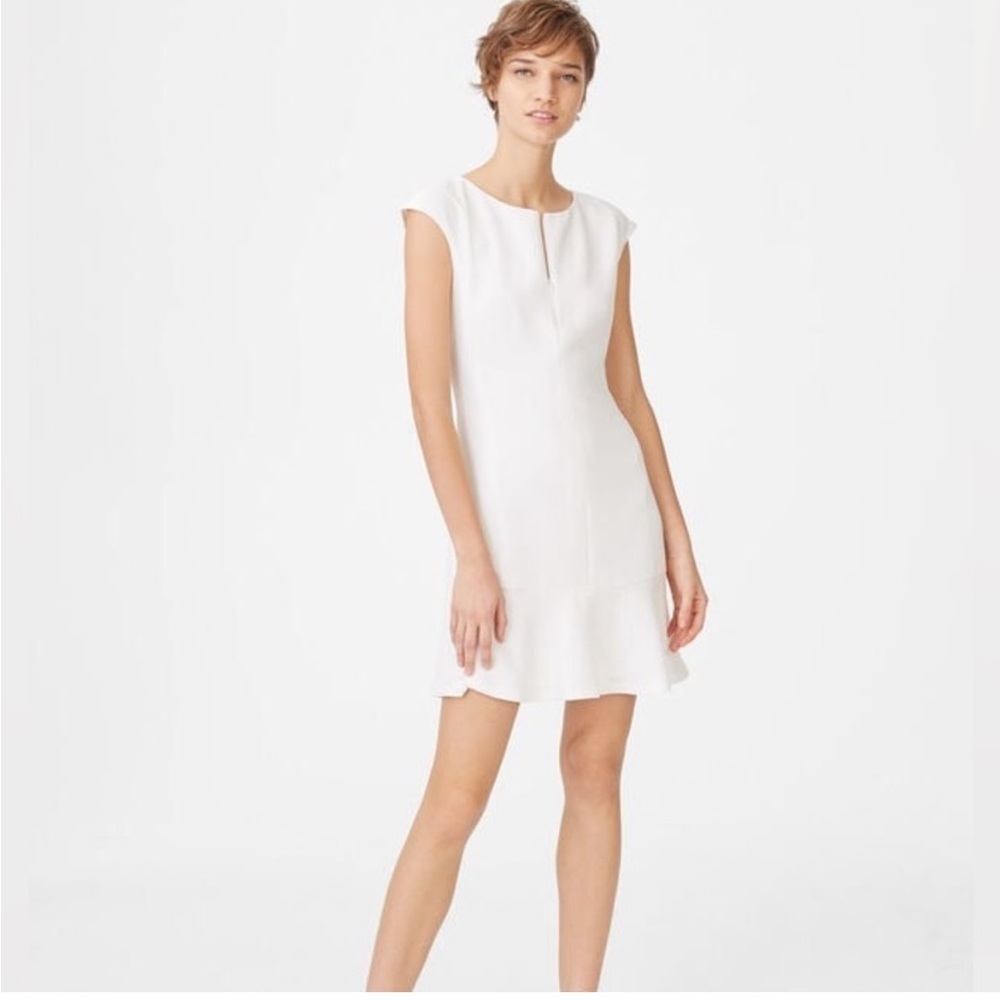 New! Club Monaco SZ 6, off white /blanc wikendah dress. - Picture 2 of 10